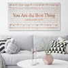 Copper Sheet Music Art with Lyrics