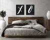 XO Print Set, X and O Wall Art