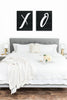 XO Print Set, X and O Wall Art