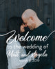 Wedding Welcome Sign