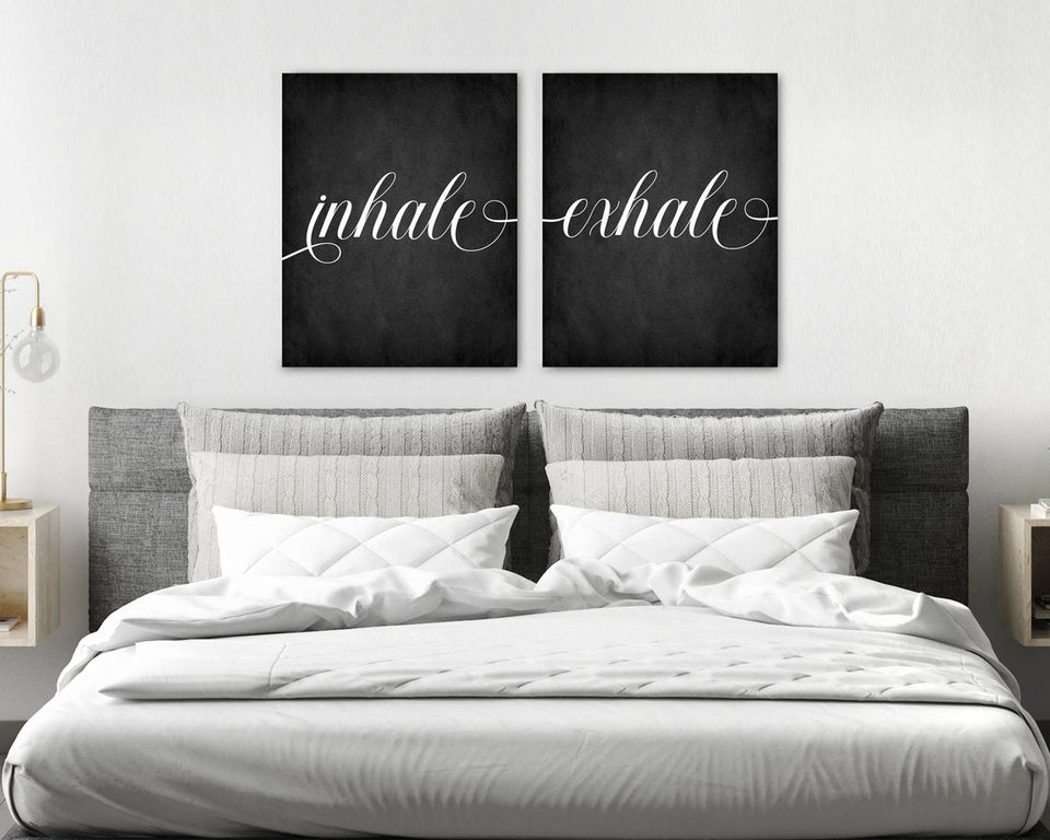 Inhale Exhale Wall Art. Inhale Exhale Print for Pilates 