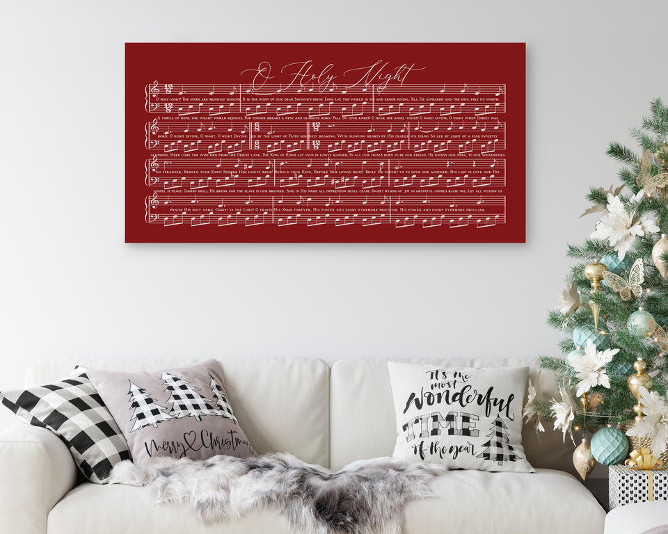 O Holy Night Wall Sign